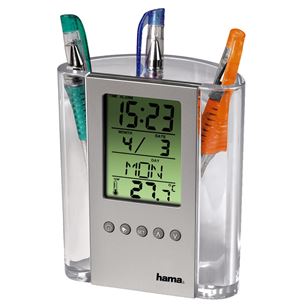 Термометр / стаканчик для карандашей Hama