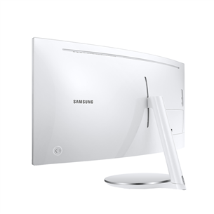 Samsung J791, 34'', WQHD, изогнутый, QLED, Thunderbolt 3, белый - Монитор