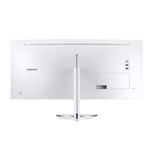 Samsung J791, 34'', WQHD, изогнутый, QLED, Thunderbolt 3, белый - Монитор