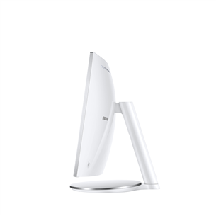 Samsung J791, 34'', WQHD, изогнутый, QLED, Thunderbolt 3, белый - Монитор