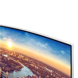 Samsung J791, 34'', WQHD, изогнутый, QLED, Thunderbolt 3, белый - Монитор