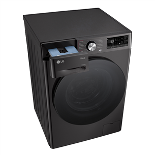 LG, 11 kg / 6 kg, depth 56,5 cm, 1400 rpm, black - Washer-dryer combo