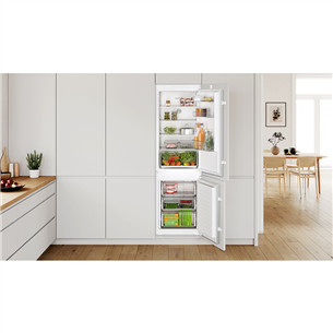 Bosch, Series 2, NoFrost, 260 L, 178 cm - Built-in refrigerator