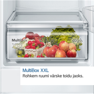 Bosch, Series 2, NoFrost, 260 L, 178 cm - Built-in refrigerator