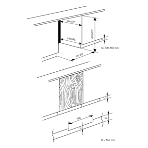 Beko, 107 L, 82 cm - Integreeritav külmik