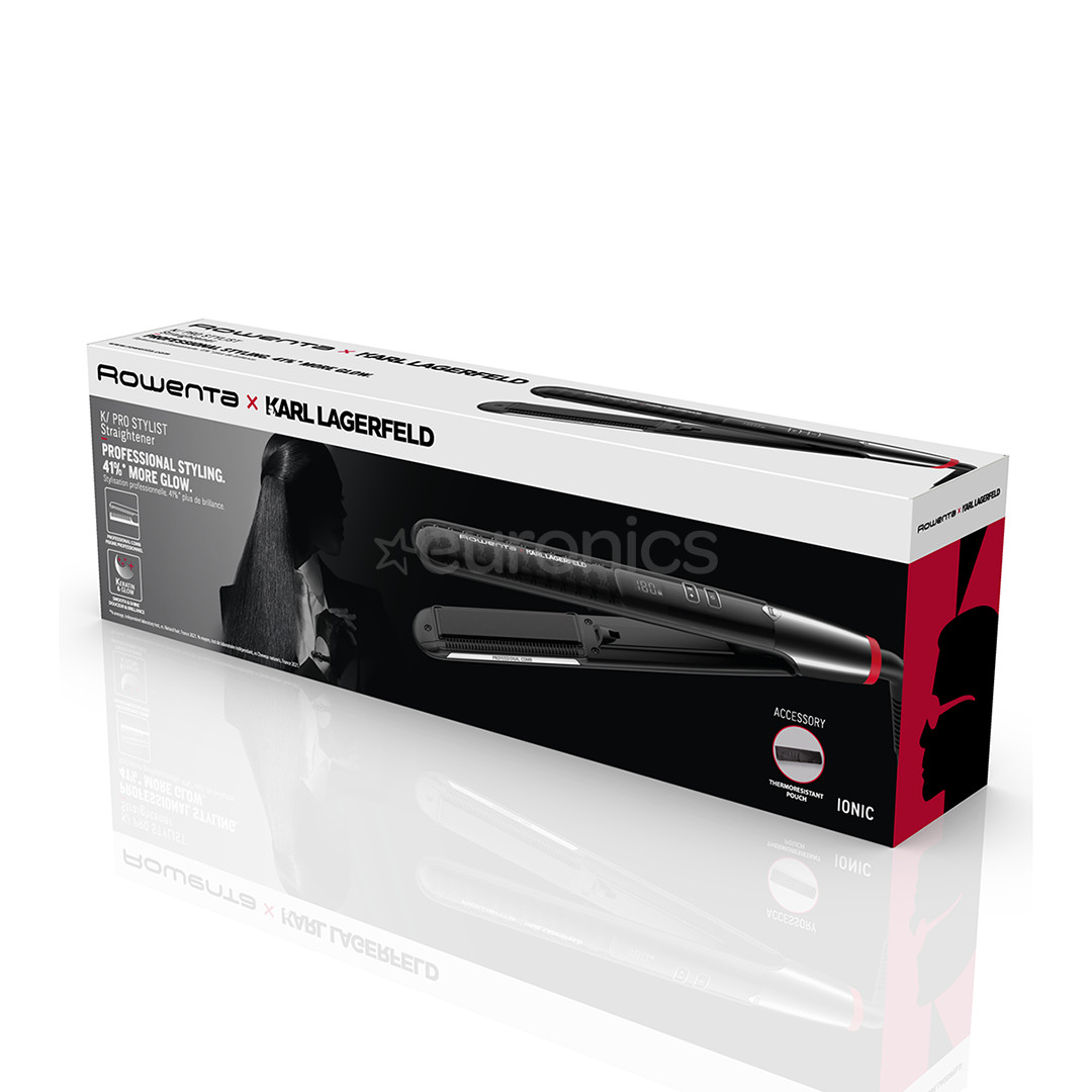 Rowenta x KARL LAGERFELD K/Pro Stylist, black - Straightener