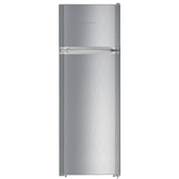 Liebherr, SmartFrost, 270 L, height 158 cm, silver - Refrigerator