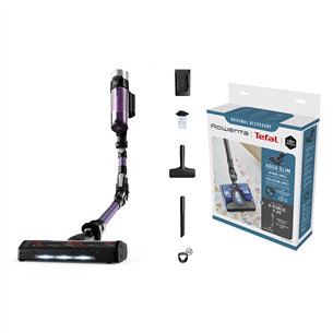 Tefal X-Force Flex 9.60, Allergy, purple - Cordless vacuum cleaner + Aqua Slim mop head BUNDLETY2039ACC