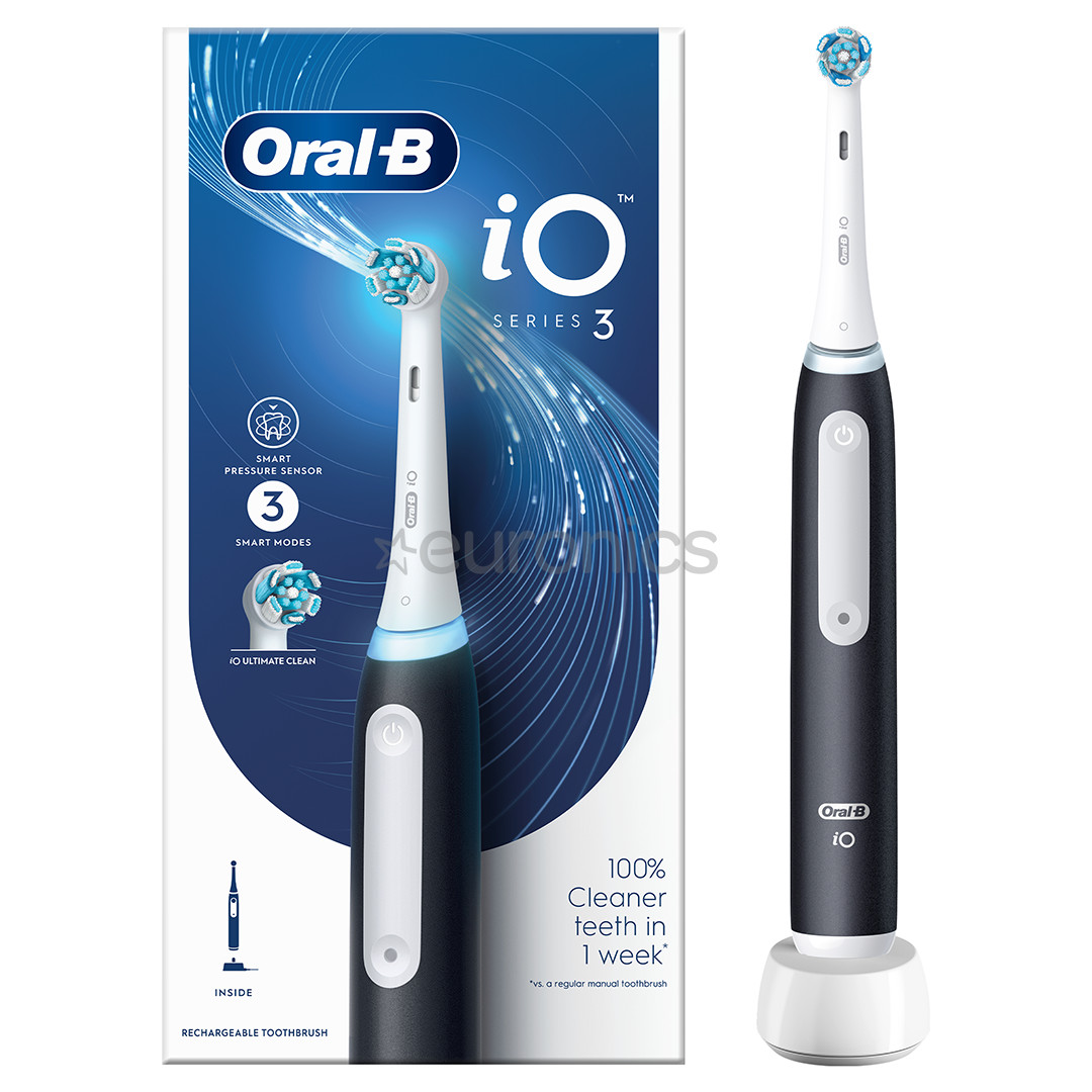 Braun Oral-B iO3, mattmust - Elektriline hambahari