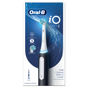 Braun Oral-B iO3, матовый черный - Электрическая зубная щетка