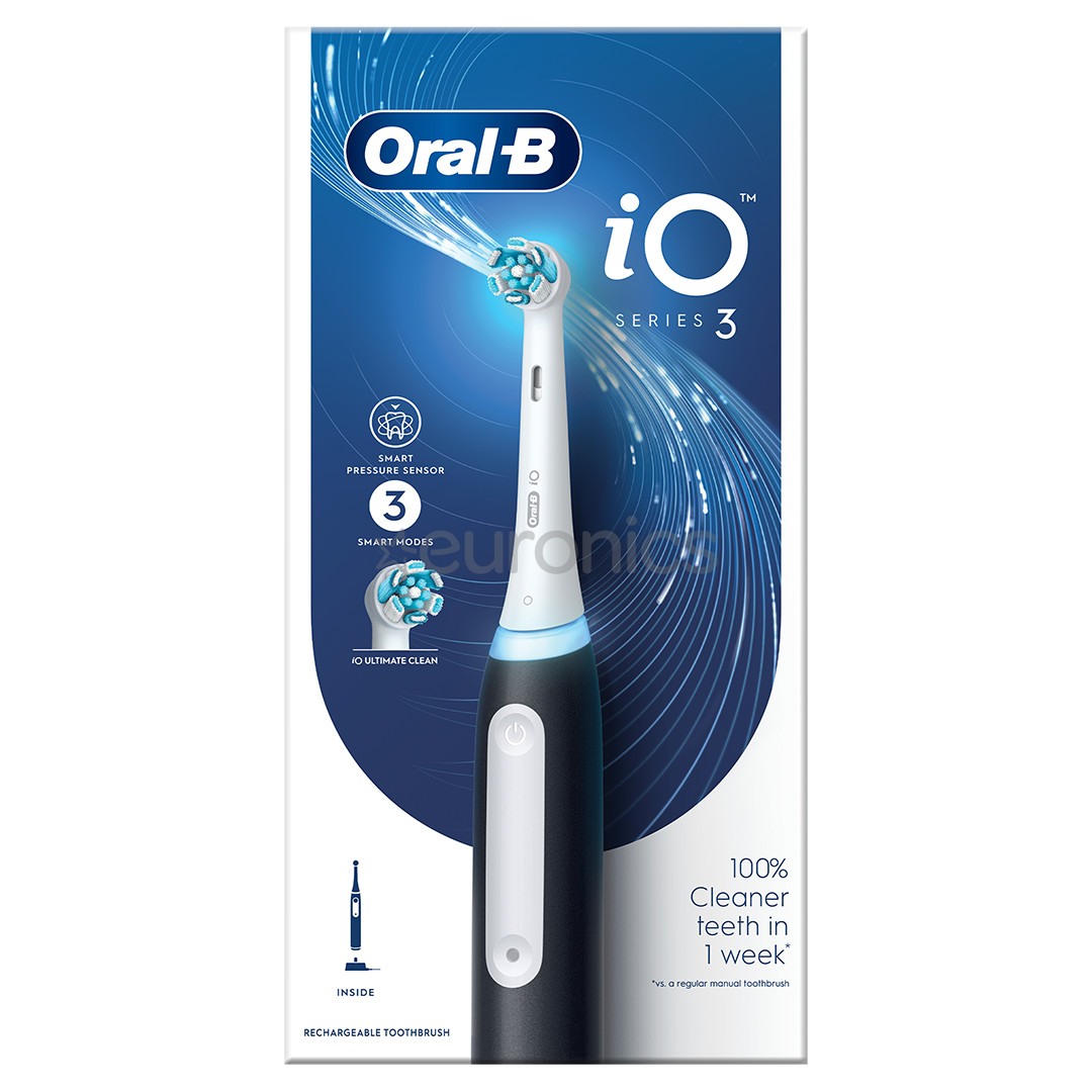 Braun Oral-B iO3, mattmust - Elektriline hambahari
