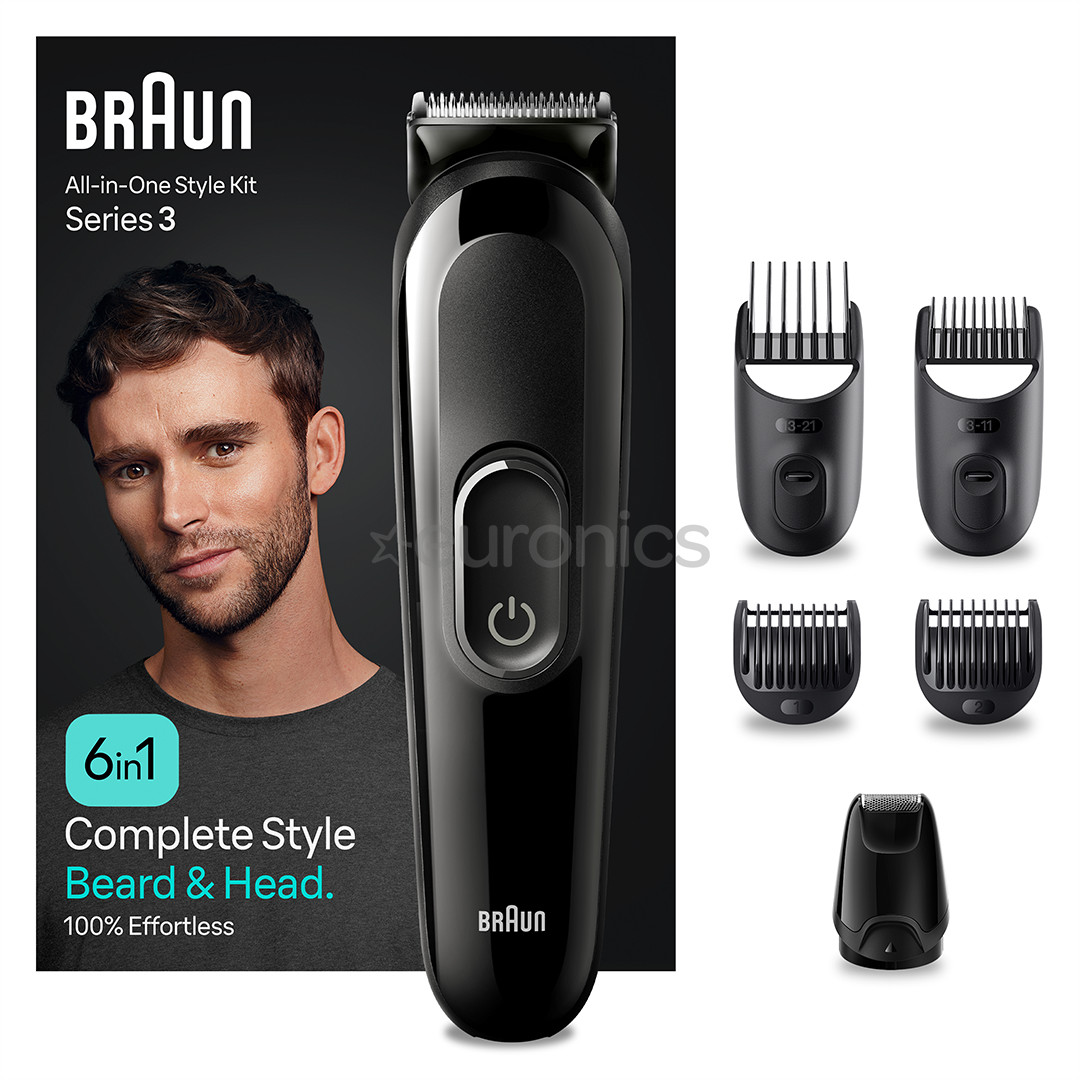 Braun Series 3, 6 в 1, черный - Мультитриммеp
