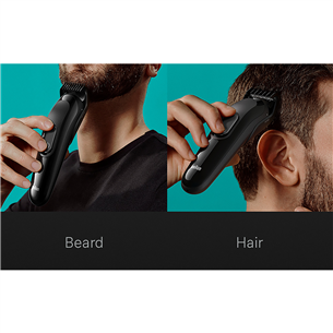 Braun Series 3, 6-in-1, black - Multi grooming kit