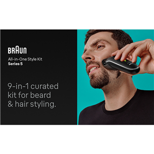 Braun Series 5, 9-in 1, black - Multi grooming kit