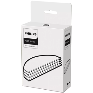 Philips 7000 Series, 4 pcs - Microfiber mop pads for robot vacuum cleaner