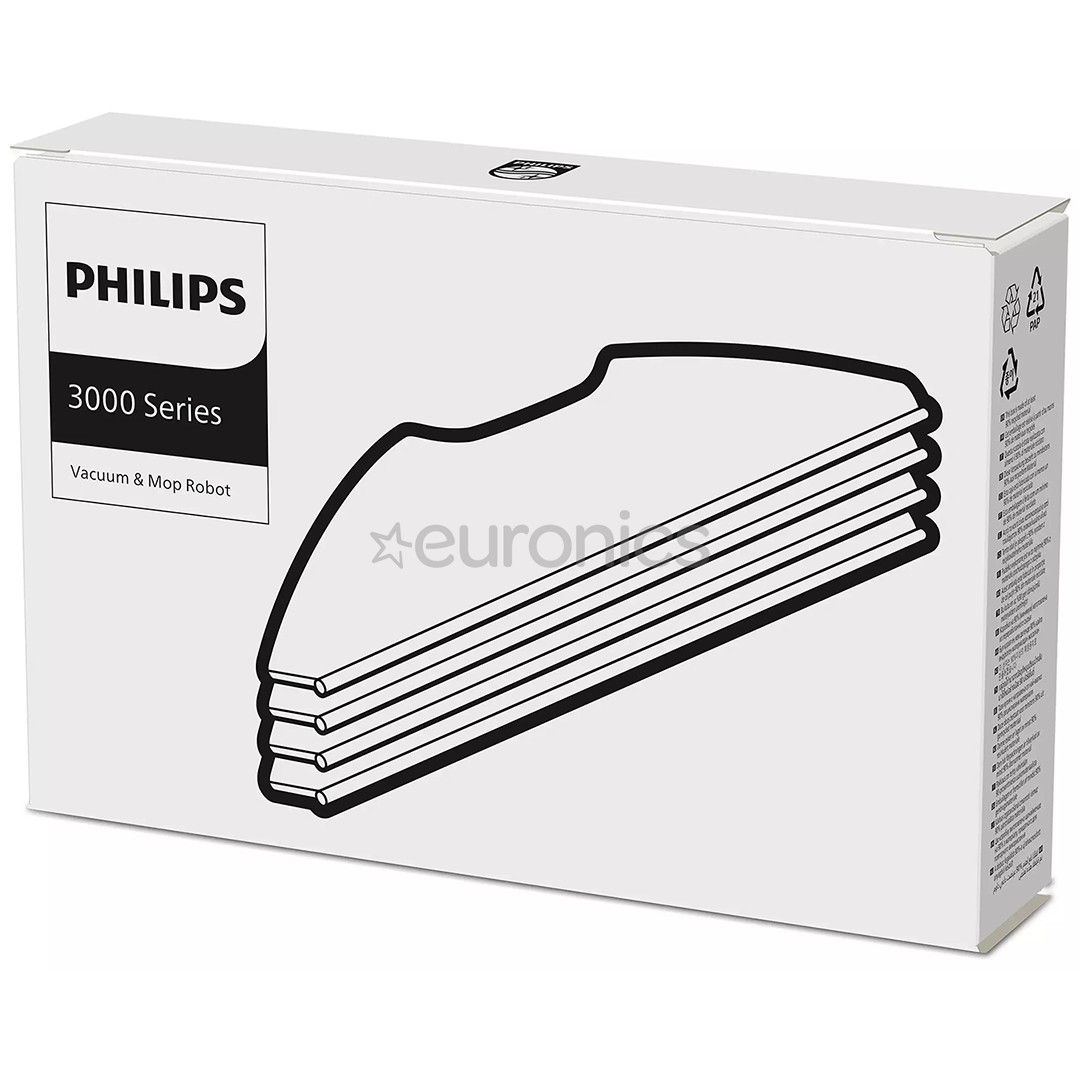 Philips 3000 Series, 4 шт. - Насадки для влажной уборки для робота-пылесоса