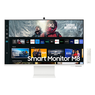 Samsung Smart M801, 32", UHD, LED LCD, valge - Monitor LS32CM801UUXDU