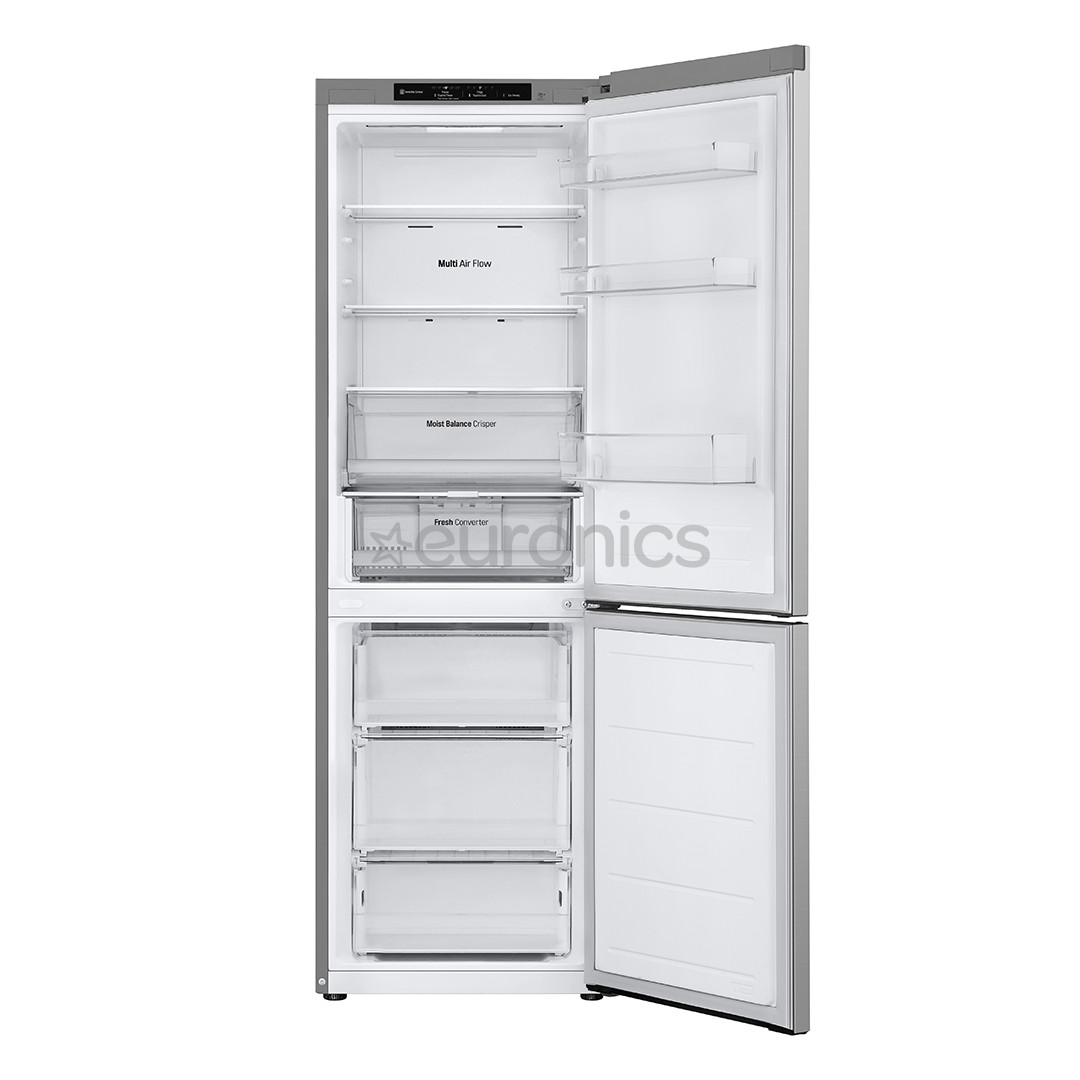 LG, NoFrost, 344 L, 186 cm, hõbedane - Külmik