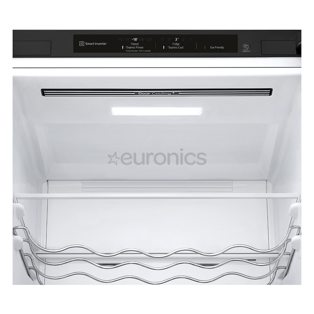 LG, NoFrost, 387 L, 203 cm, must - Külmik