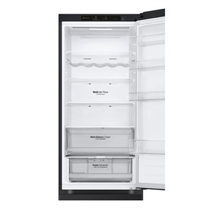 LG, NoFrost, 387 L, 203 cm, must - Külmik