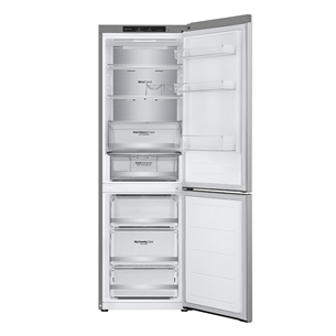 LG, NoFrost, 344 L, 186 cm, silver - Refrigerator