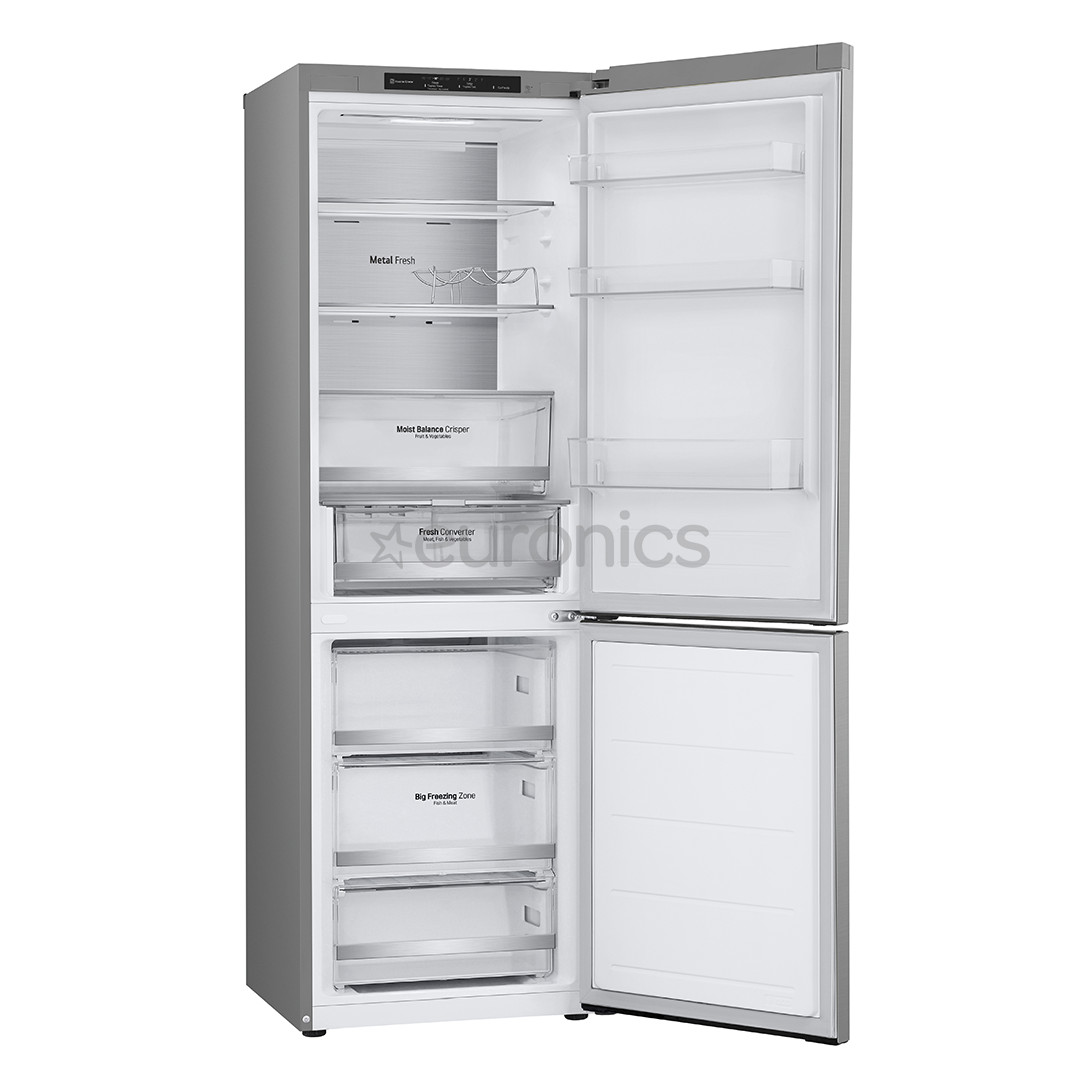 LG, NoFrost, 344 L, 186 cm, hõbedane - Külmik