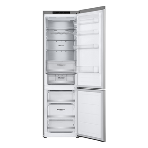 LG, NoFrost, 387 L, 203 cm, silver - Refrigerator