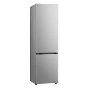 LG, NoFrost, 387 л, высота 203 см, серебристый - Холодильник