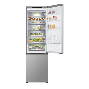 LG, NoFrost, 387 L, 203 cm, silver - Refrigerator