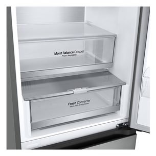 LG, NoFrost, 387 L, 203 cm, silver - Refrigerator