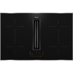 Miele, black - Built-in Induction hob with hood