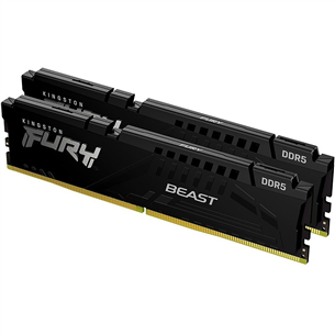 Kingston Fury Beast, 64 GB, DDR5-6000, Kit2 - RAM memory KF560C40BBK2-64