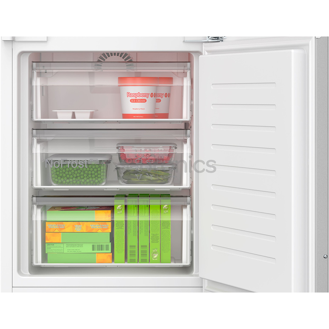 Bosch Series 4, No Frost, 290 L, height 194 cm - Built-in refrigerator