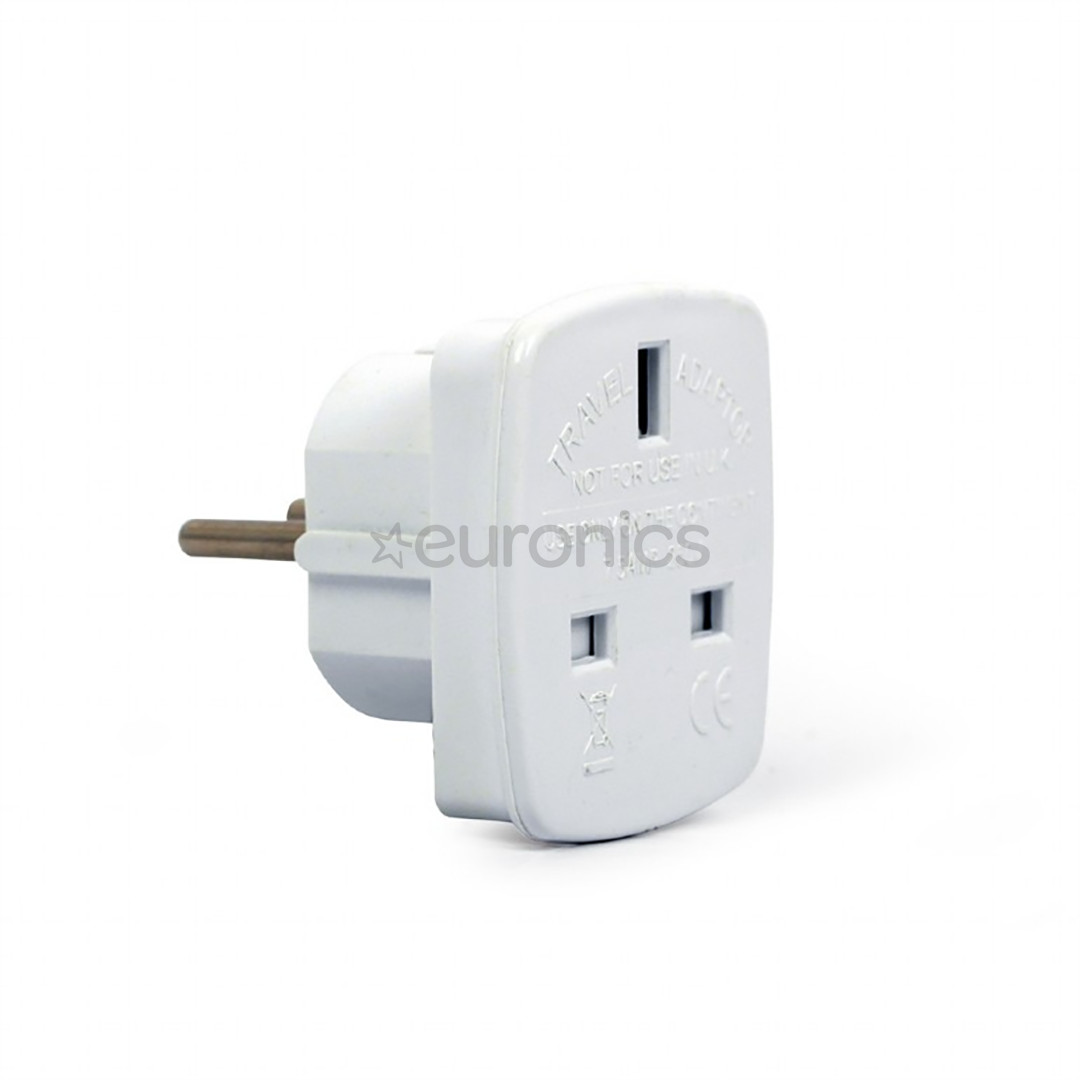 Gembird UK to EU Schuko, 7,5 A - Reisiadapter