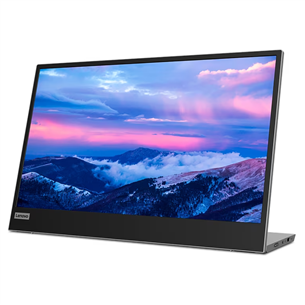 Lenovo L15, 15.6'', FHD, LED IPS, USB-C, black/gray - Portable monitor 66E4UAC1WL