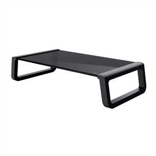 Trust Monta, tempered glass, black - Monitor stand