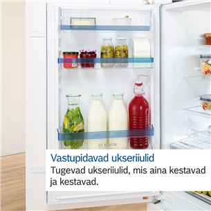 Bosch, Series 4,  280 L, height 178 cm - Built-in refrigerator