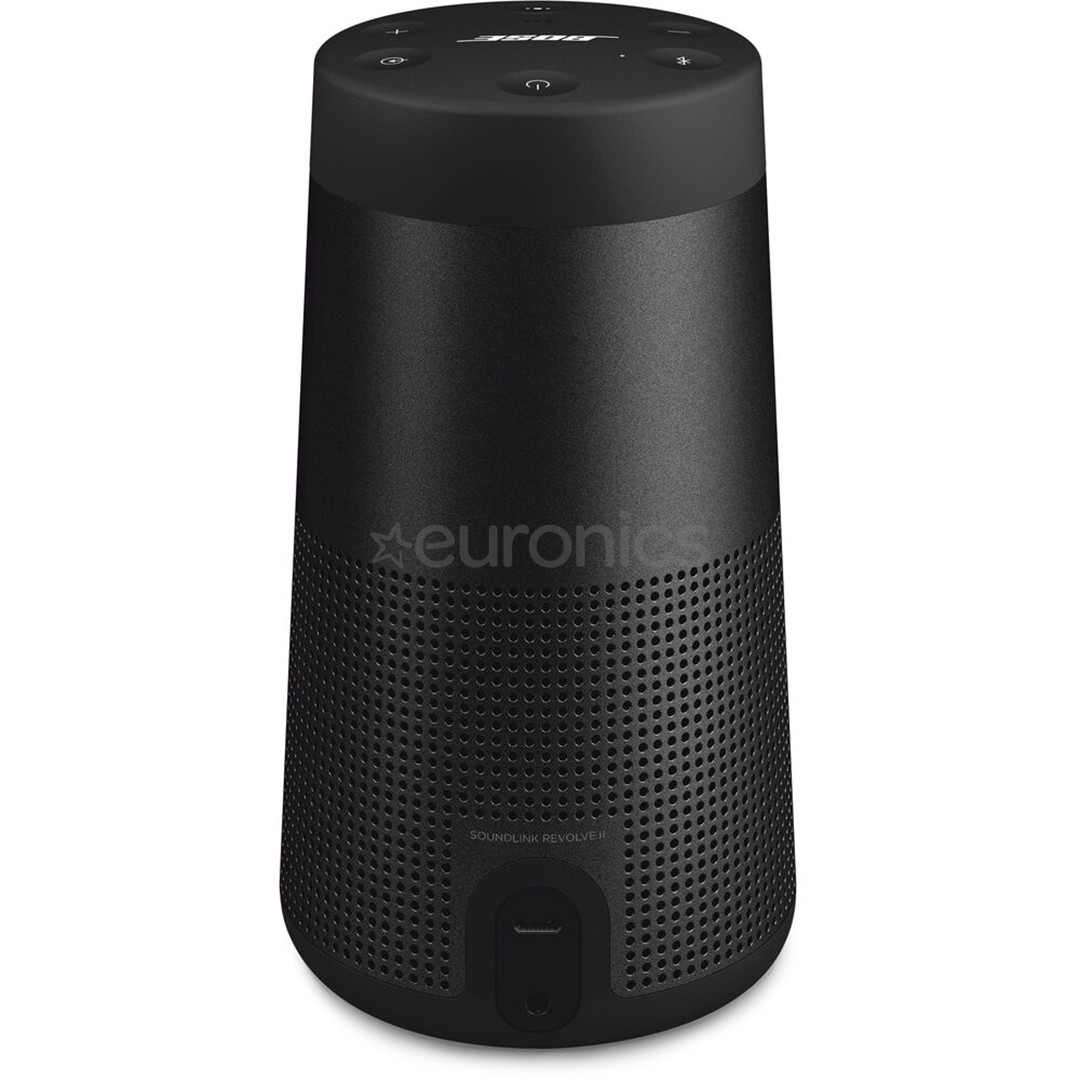 Bose Soundlink Revolve II, must - Kaasaskantav juhtmevaba kõlar