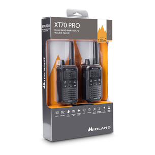 Midland XT70 Pro, must- Raadiosaatjad