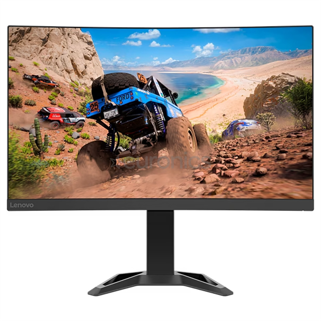 Lenovo G27qc-30, 27'', QHD, 165 Гц, LED VA, изогнутый, черный - Монитор