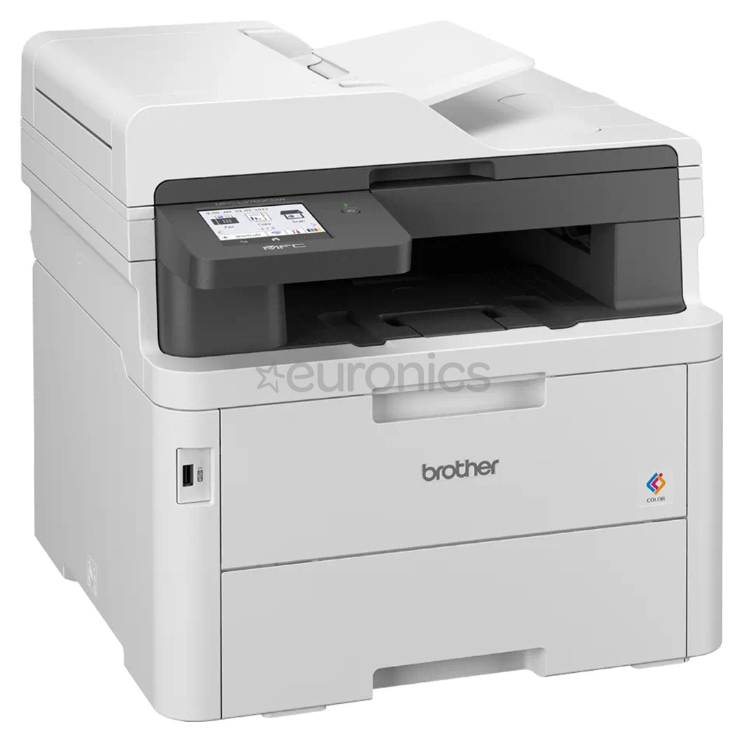 Brother MFC-L3760CDW, WiFi, LAN, USB, kahepoolne, hall - Multifunktsionaalne värvi-laserprinter
