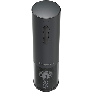 Prestigio Bolsena, black - Automatic wine bottle opener