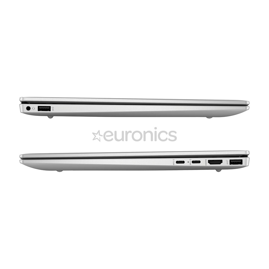 HP Pavilion Plus 14-ey0002no, 14", 2.8K, OLED, 120 Hz, Ryzen 7, 16 GB, 512 GB, SWE, silver - Notebook