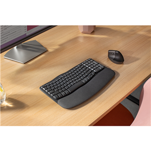 Logitech Wave Keys, SWE, must - Juhtmevaba klaviatuur