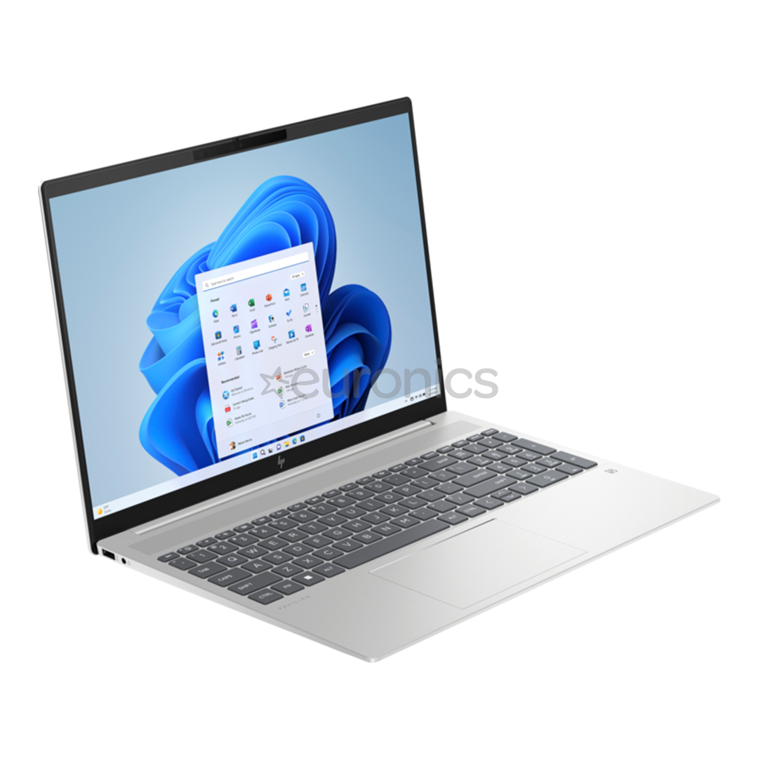 HP Pavilion Plus 16-ab0010nn, 16", WQXGA, 120 Hz, Core i5, 16 GB, 512 GB, ENG, hõbe - Sülearvuti