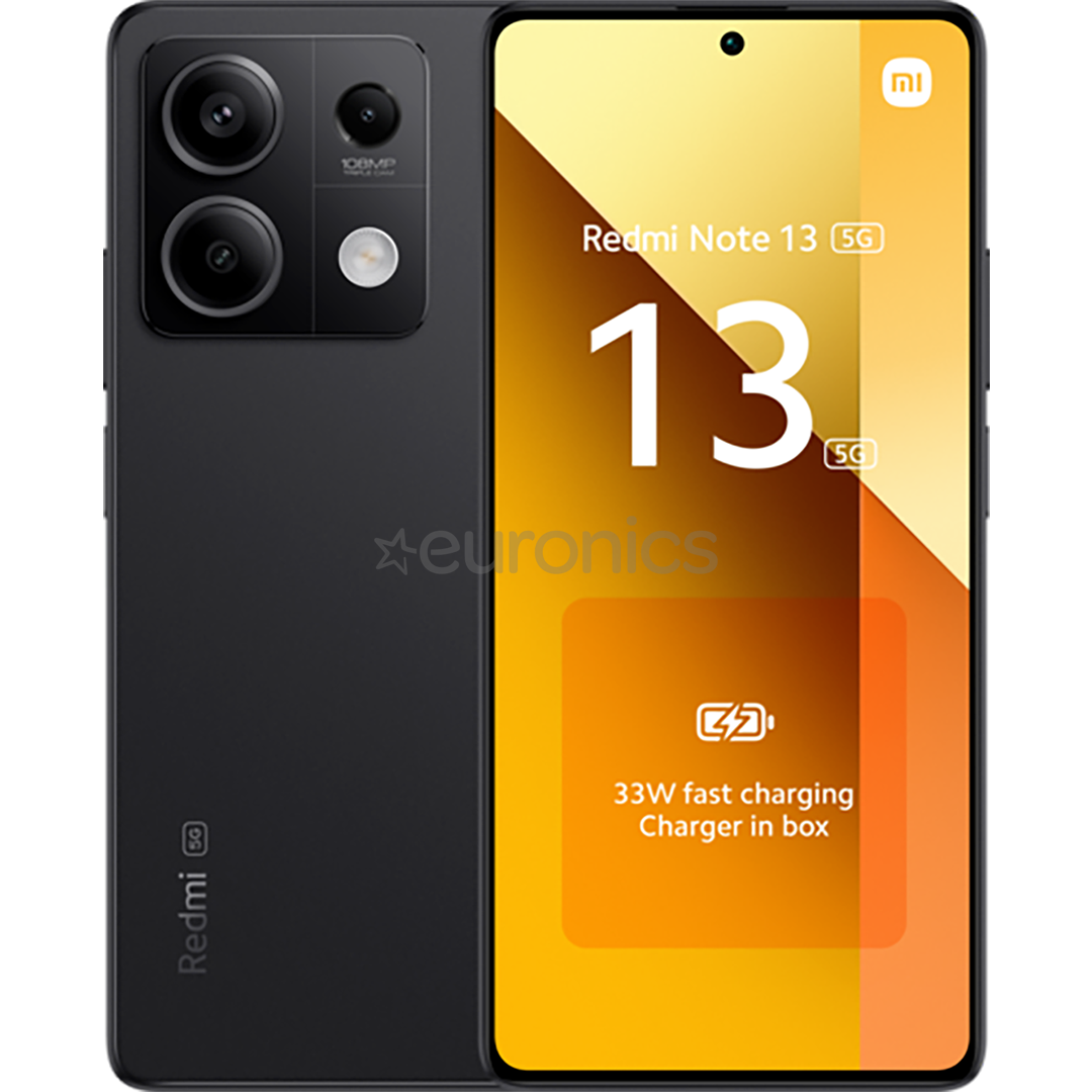 Xiaomi Redmi Note 13 5G, 256 GB, black - Smartphone