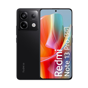 Xiaomi Redmi Note 13 Pro 5G, 256 GB, must - Nutitelefon 50839