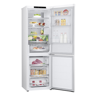 LG, NoFrost, 344 L, 186 cm, white - Refrigerator