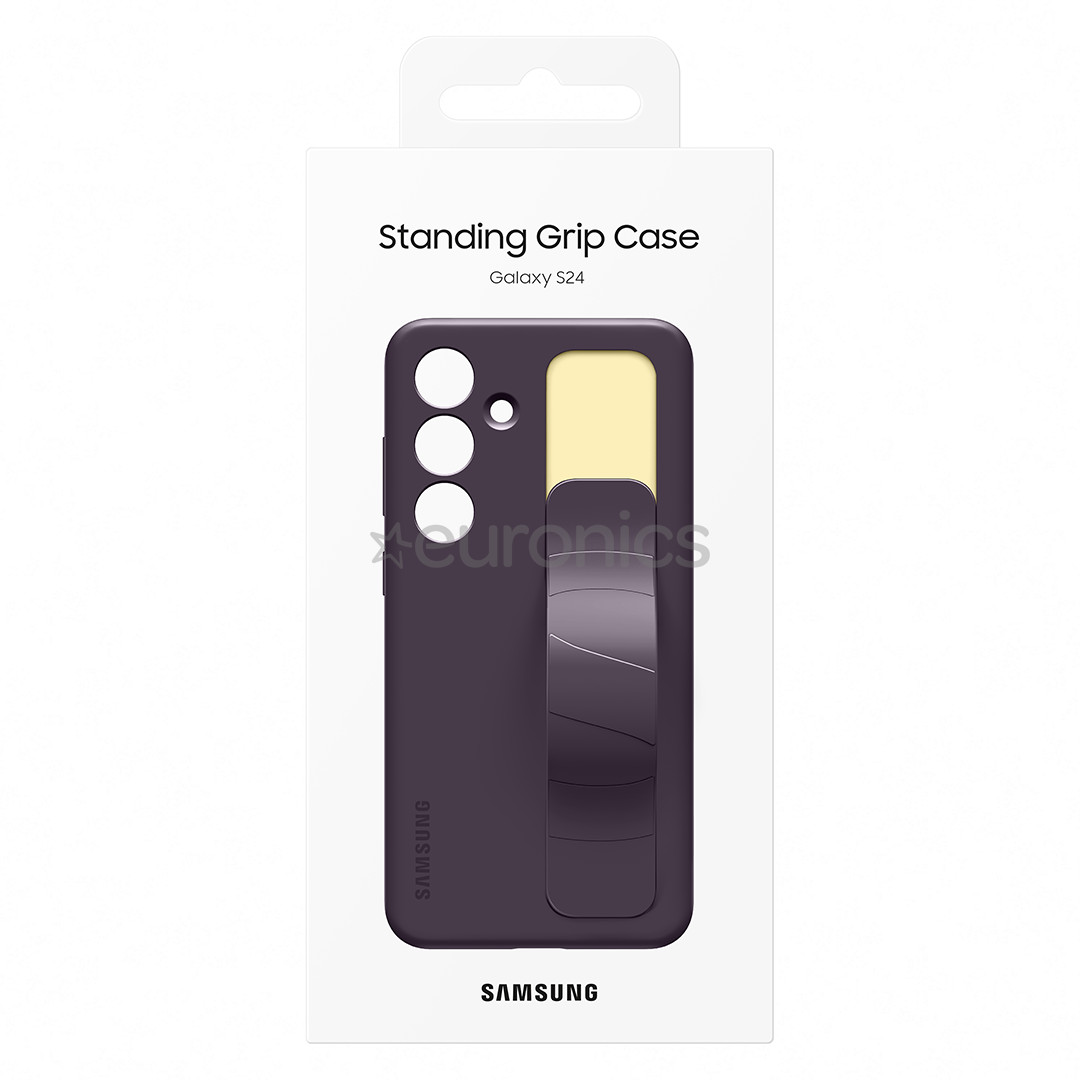 Samsung Standing Grip Case, Galaxy S24, tumelilla - Ümbris