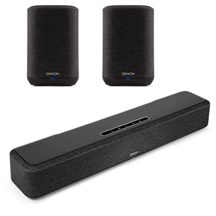 Denon Home Sound Bar 550 + 2x Home 150, must - Soundbar helisüsteem DENONHOME550HOME150